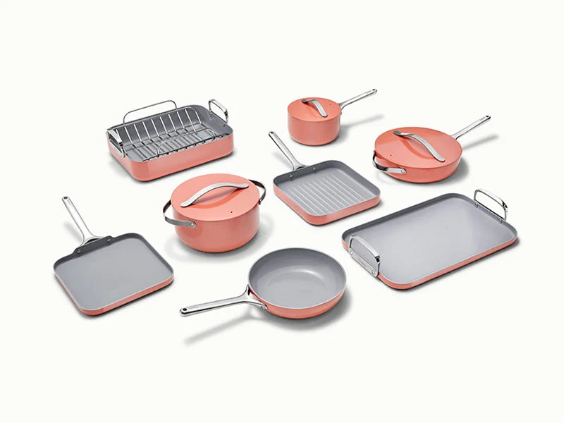 Keramisch gecoate pannenset voor gezond dagelijks koken