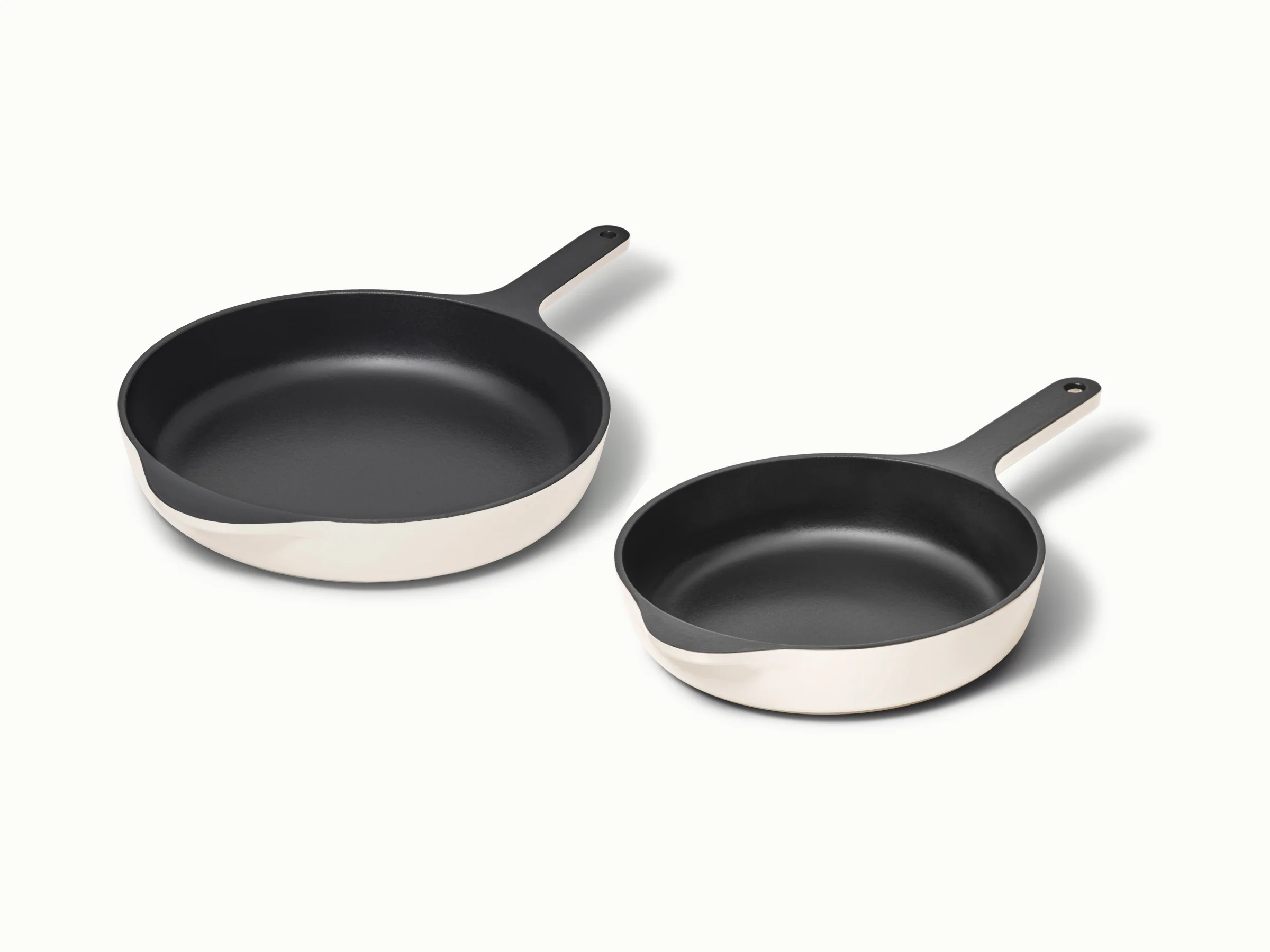 Enameled Cast Iron Skillet Duo for Searing, Sautéing and Baking