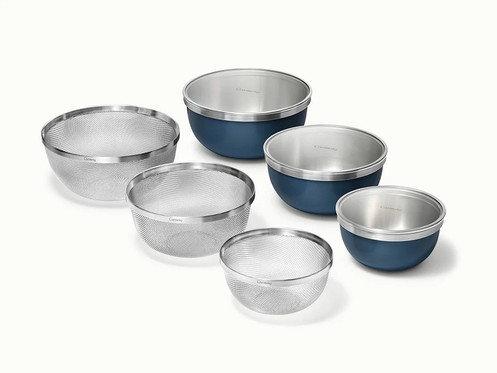 9-Piece Mixing Bowl and Strainer Set for Everyday Prep