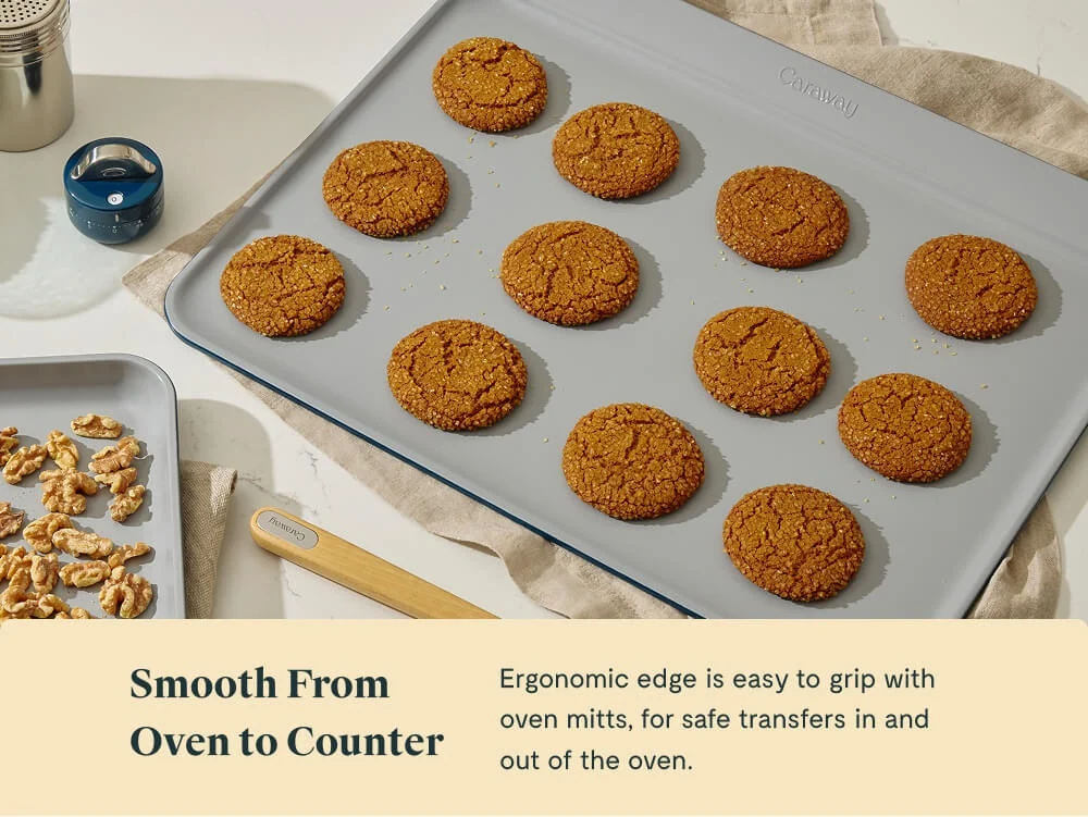 Cookie Sheet Duo 18x13 Inch Baking Sheets with Sloped Edge