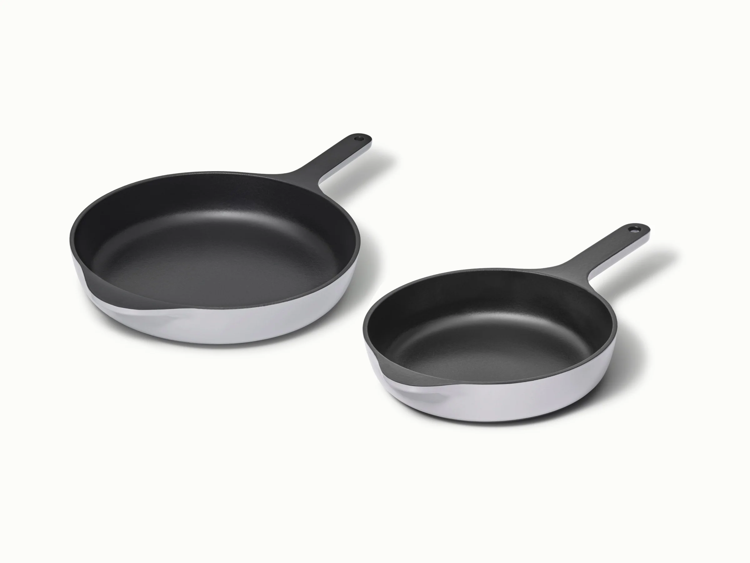 Enameled Cast Iron Skillet Duo for Searing, Sautéing and Baking