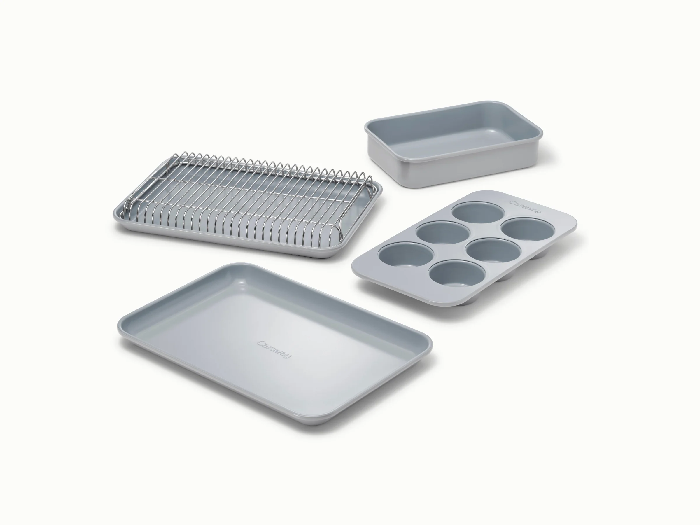 Mini Bakeware Set with Nonstick Ceramic Coating and Storage