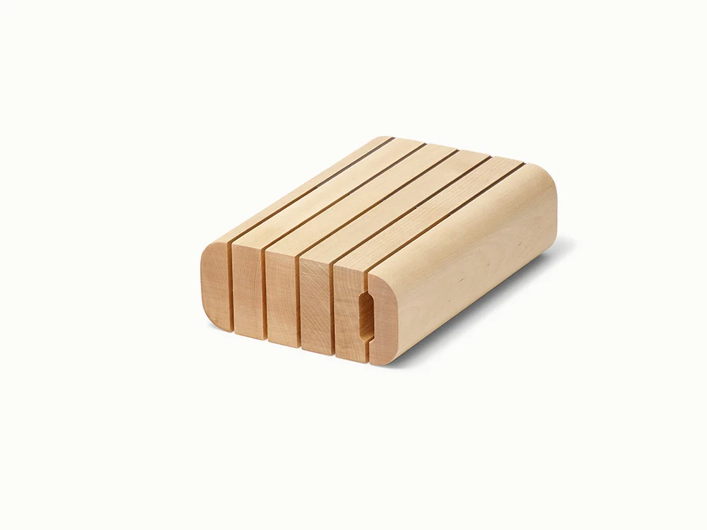 Birch Wood Knife Block for Caraway Knives and Shears