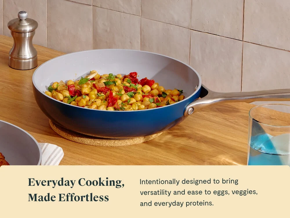 Daily Duo Ceramic-Coated Fry Pan Set with 10.5 Inch Pan