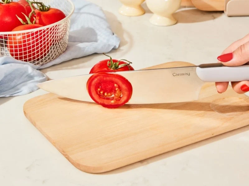 Set di coltelli in acciaio inox non tossico per un taglio quotidiano sicuro