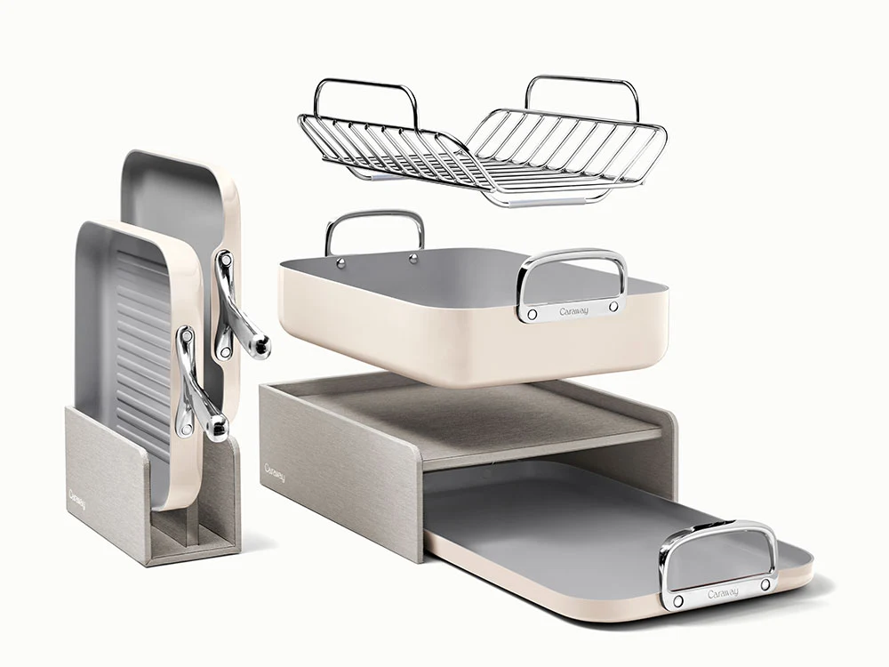 Squareware Set Organizers: Two-Piece Magnetic Storage