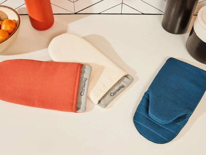 Caraway Kitchen Linens Set with Organic Cotton Tea Towels and Apron