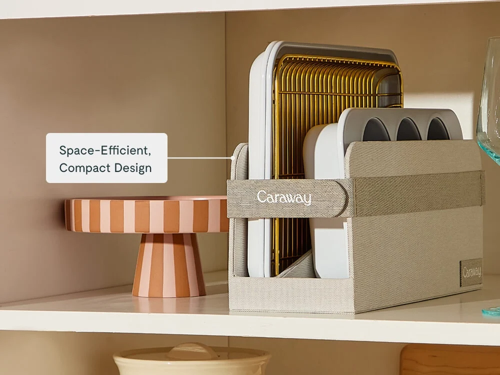 Mini Bakeware Set with Nonstick Ceramic Coating and Storage