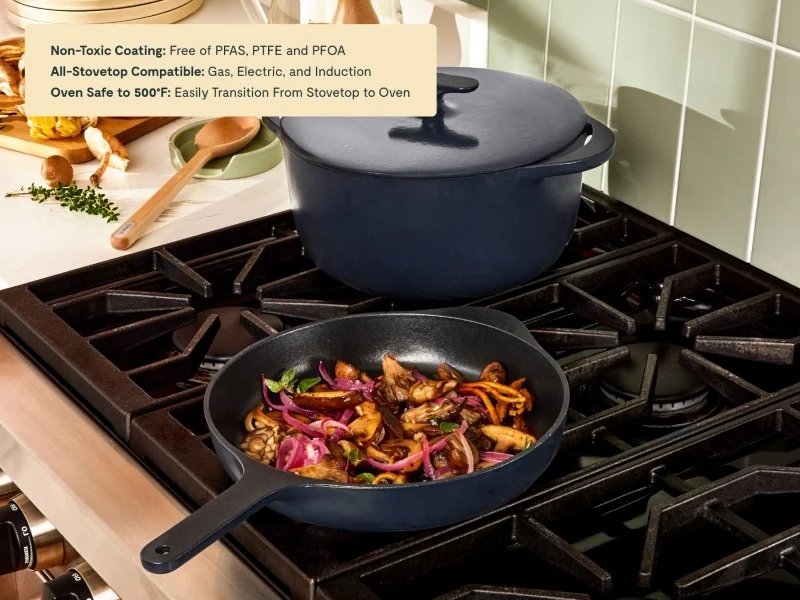 Cast Iron Skillet and Dutch Oven Duo for Sears and Slow Cooking