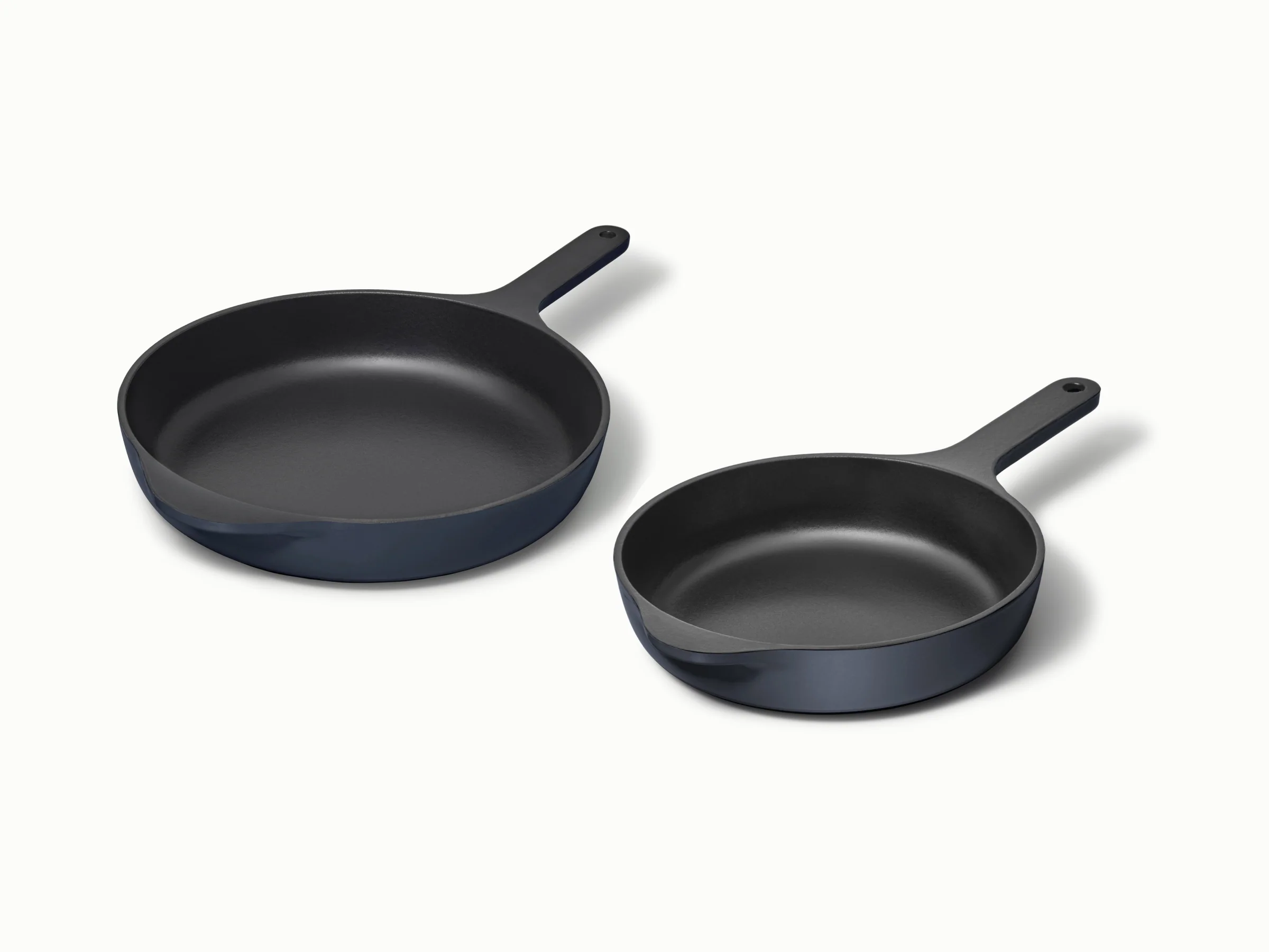 Enameled Cast Iron Skillet Duo for Searing, Sautéing and Baking