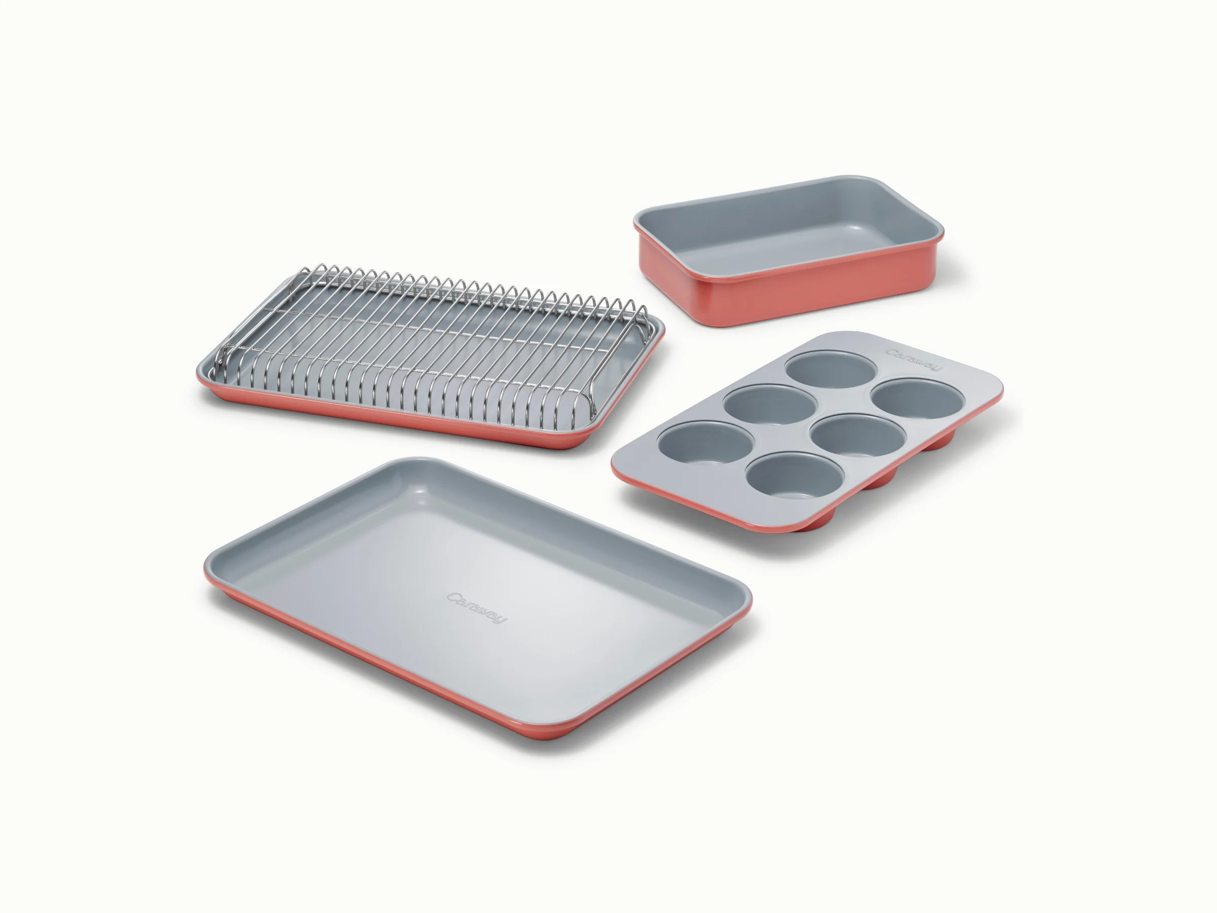 Mini Bakeware Set with Nonstick Ceramic Coating and Storage