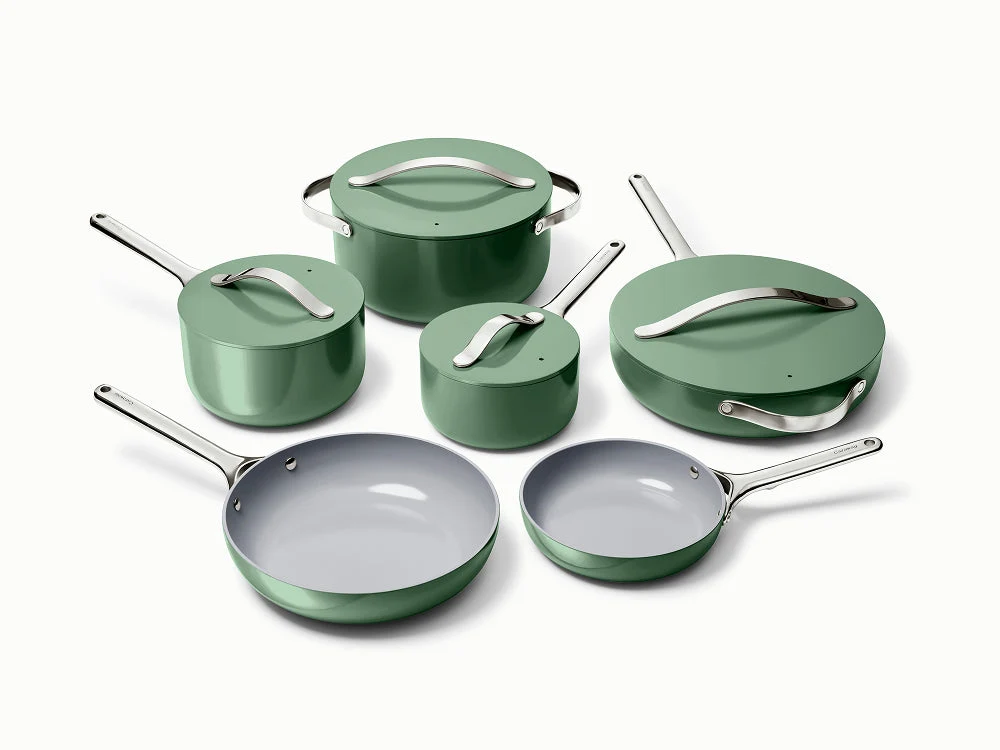 Conjunto de Panelas e Minis com Frigideiras de Revestimento Cerâmico Não Tóxico