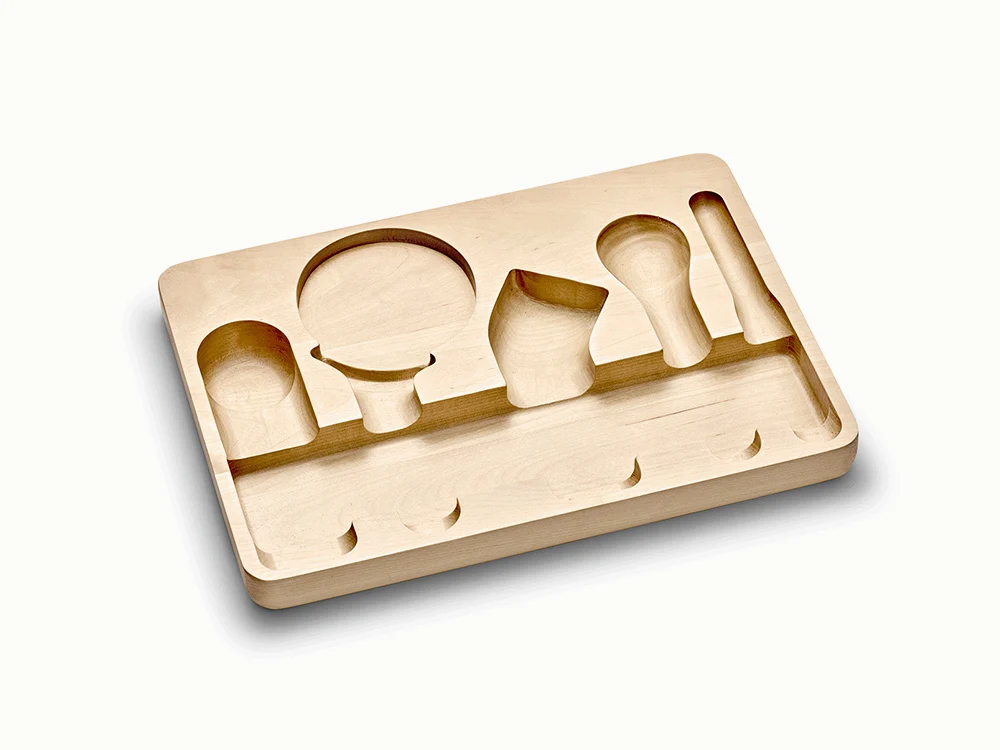 Birch Wood Gadgets Drawer Organizer for Caraway Kitchen Tools