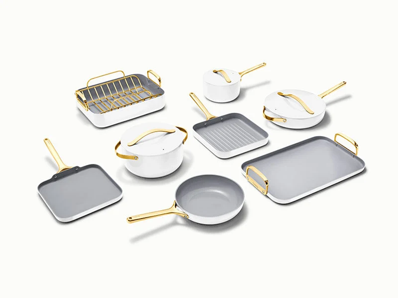 Keramisch gecoate pannenset voor gezond dagelijks koken