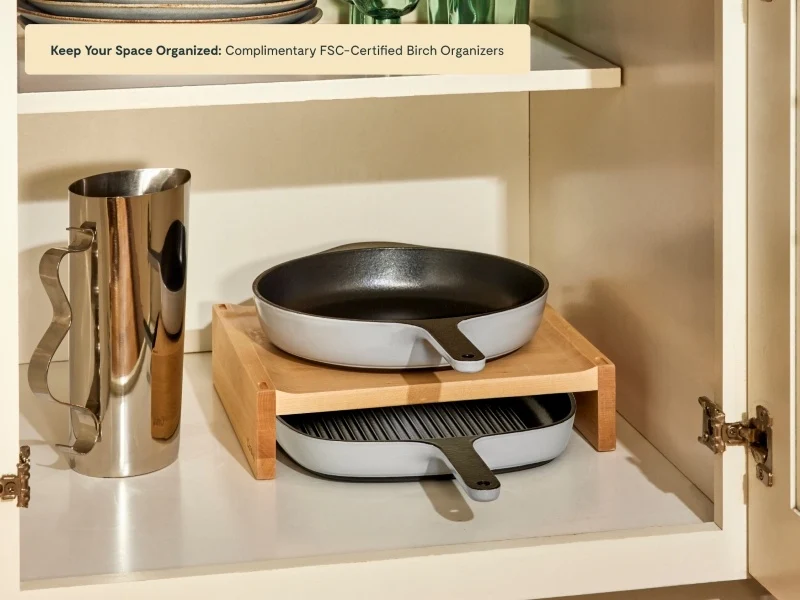 Cast Iron Skillet and Grill Pan Duo for Searing and Grilling