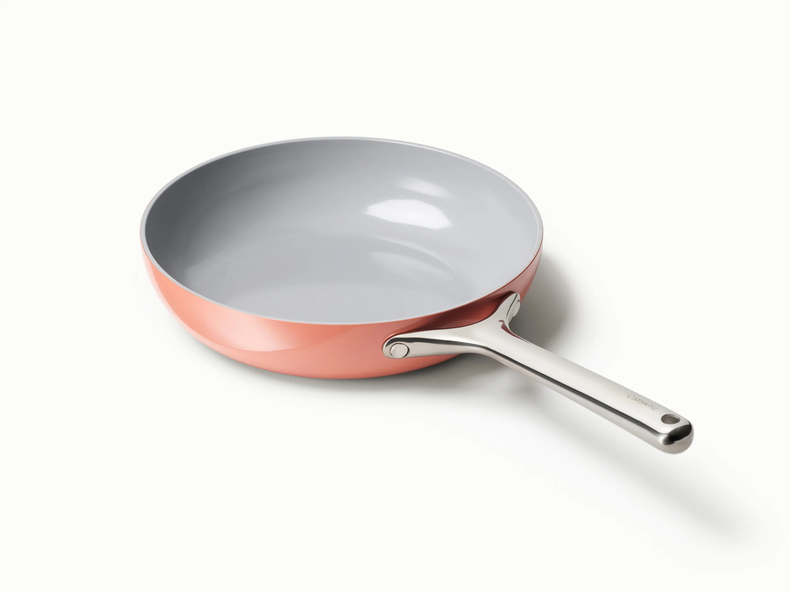 Carawayhome Ceramic Non-Stick Fry Pan in Cream, Navy and Sage