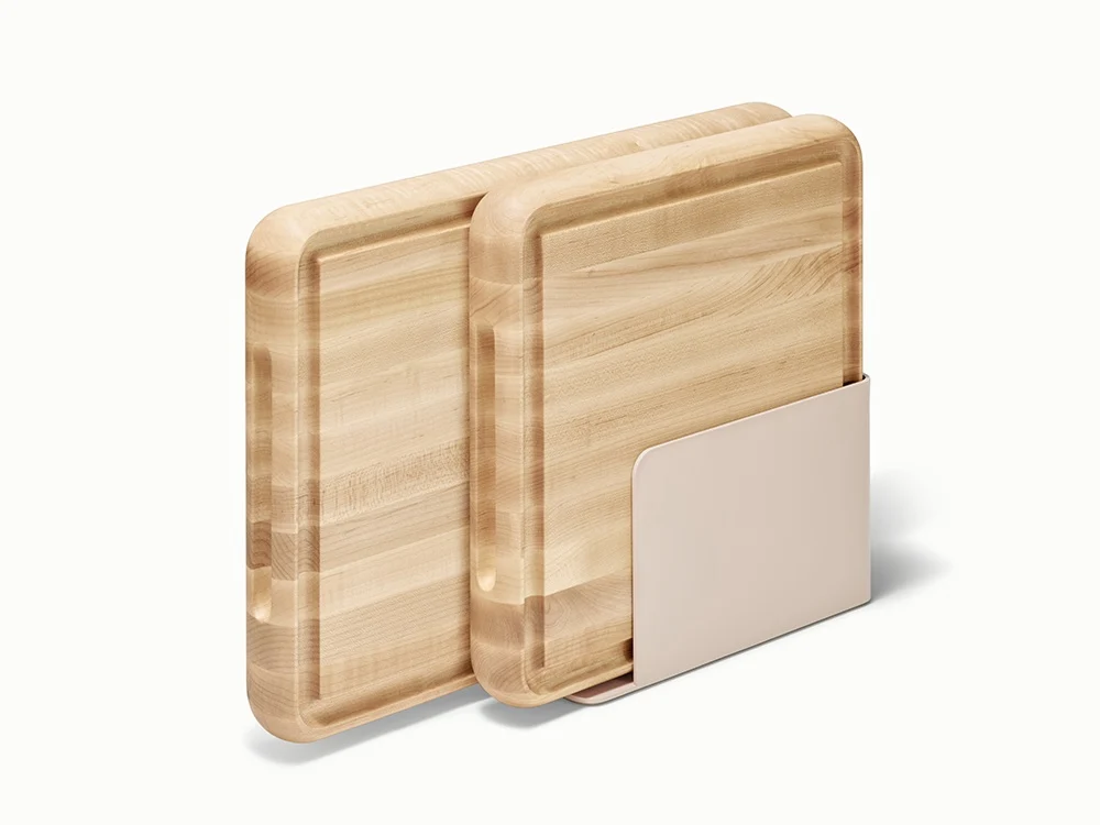 Prep & Serve Butcher Block Set with Grooved Prep Side
