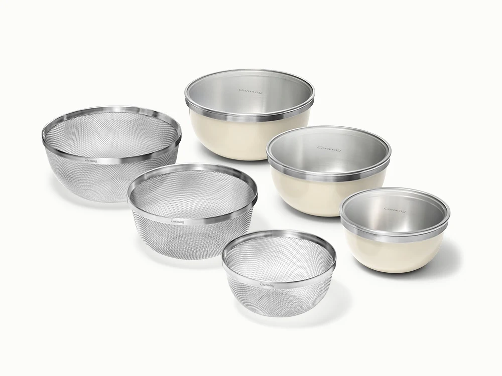 9-Piece Mixing Bowl and Strainer Set for Everyday Prep