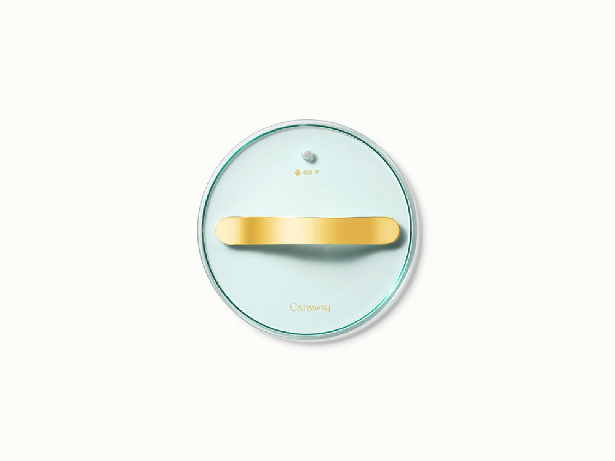 Tempered Glass Lid with Gold Hardware for Dutch Oven and Fry Pan