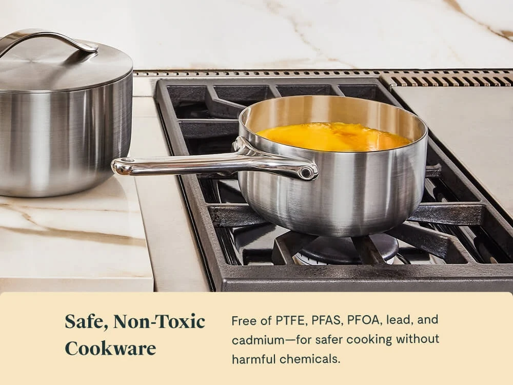 Stainless Steel Mini Sauce Pan with Lid for Small Batches