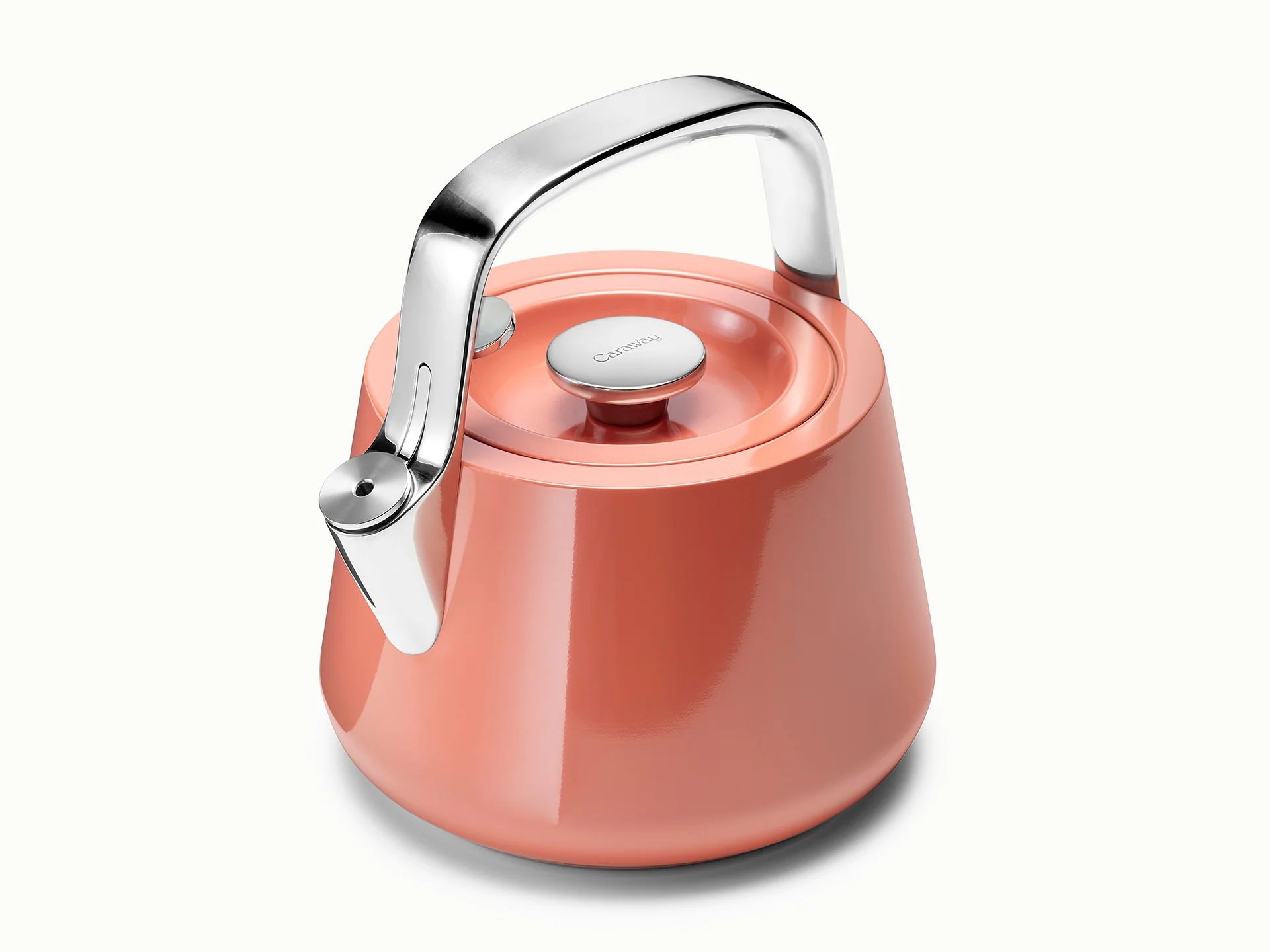 Whistling Stovetop Tea Kettle with Ceramic-Coated Stainless Steel Body