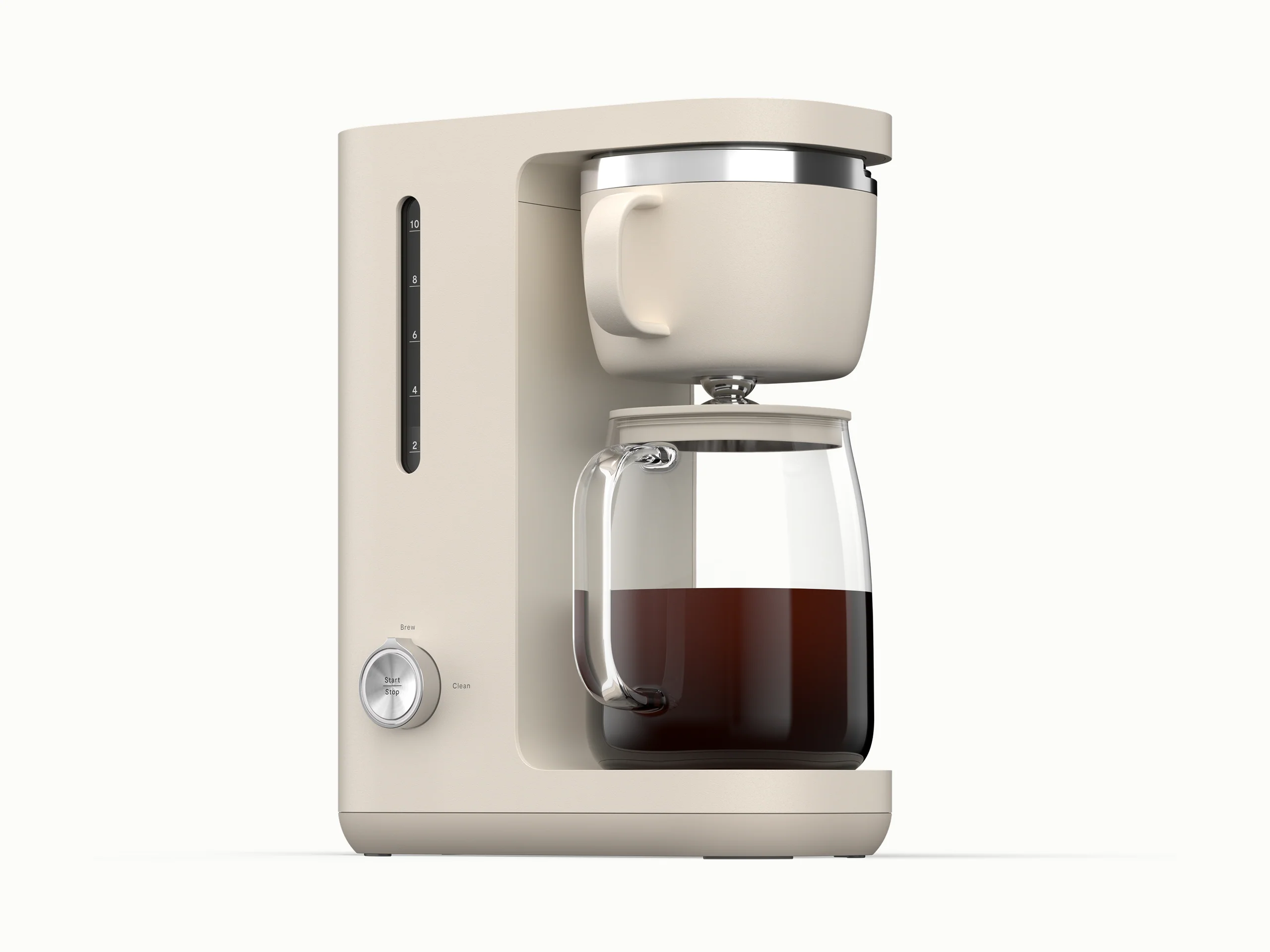 10-Cup Drip Coffee Maker with Glass and Stainless Steel Brew Path