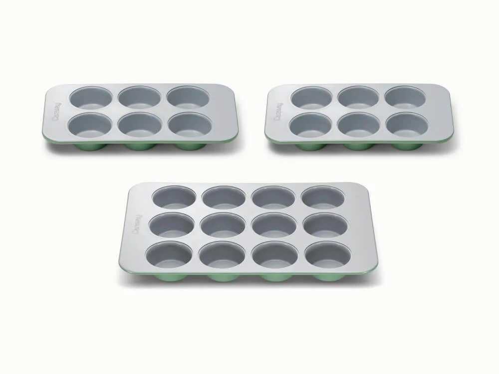 Muffin Pan Trio Built for Cupcakes and Quiches