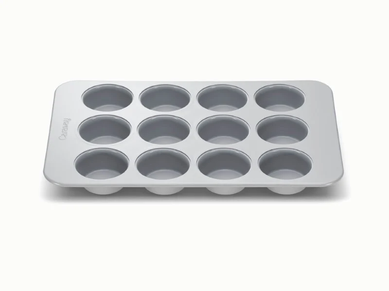 12-Cup Muffin Pan with Non-Toxic Non-Stick Ceramic Coating