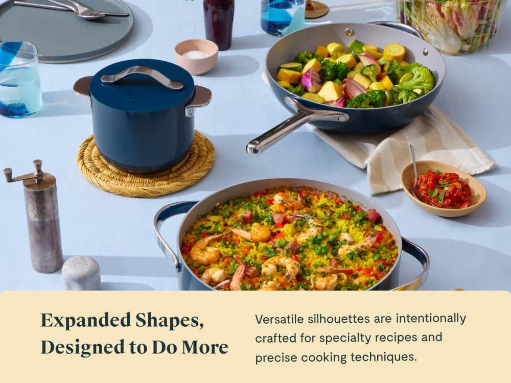Cookware+ Set 8-Piece Non-Toxic Oven-Safe Specialty Set with Storage