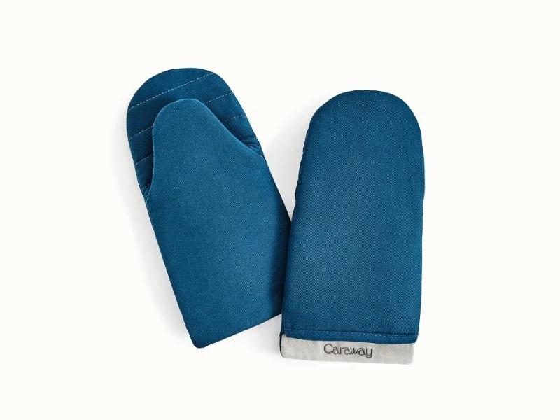 Caraway Oven Mitts, Heat and Stain Resistant Cotton Set