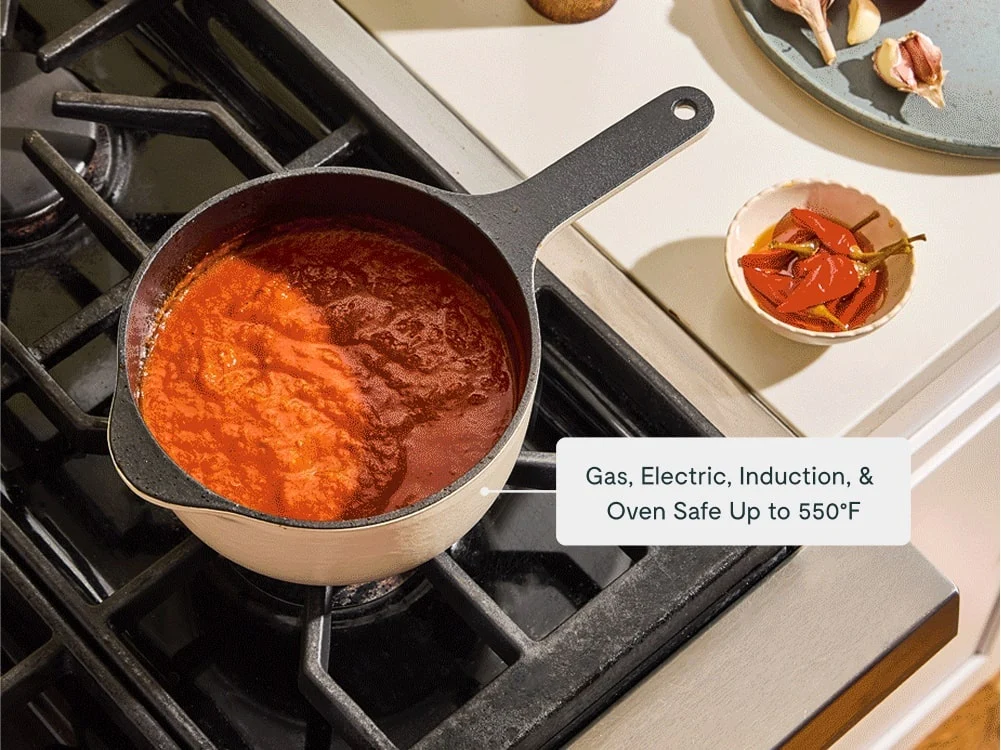 Mini casserole en fonte émaillée 1.8 qt pour petites quantités