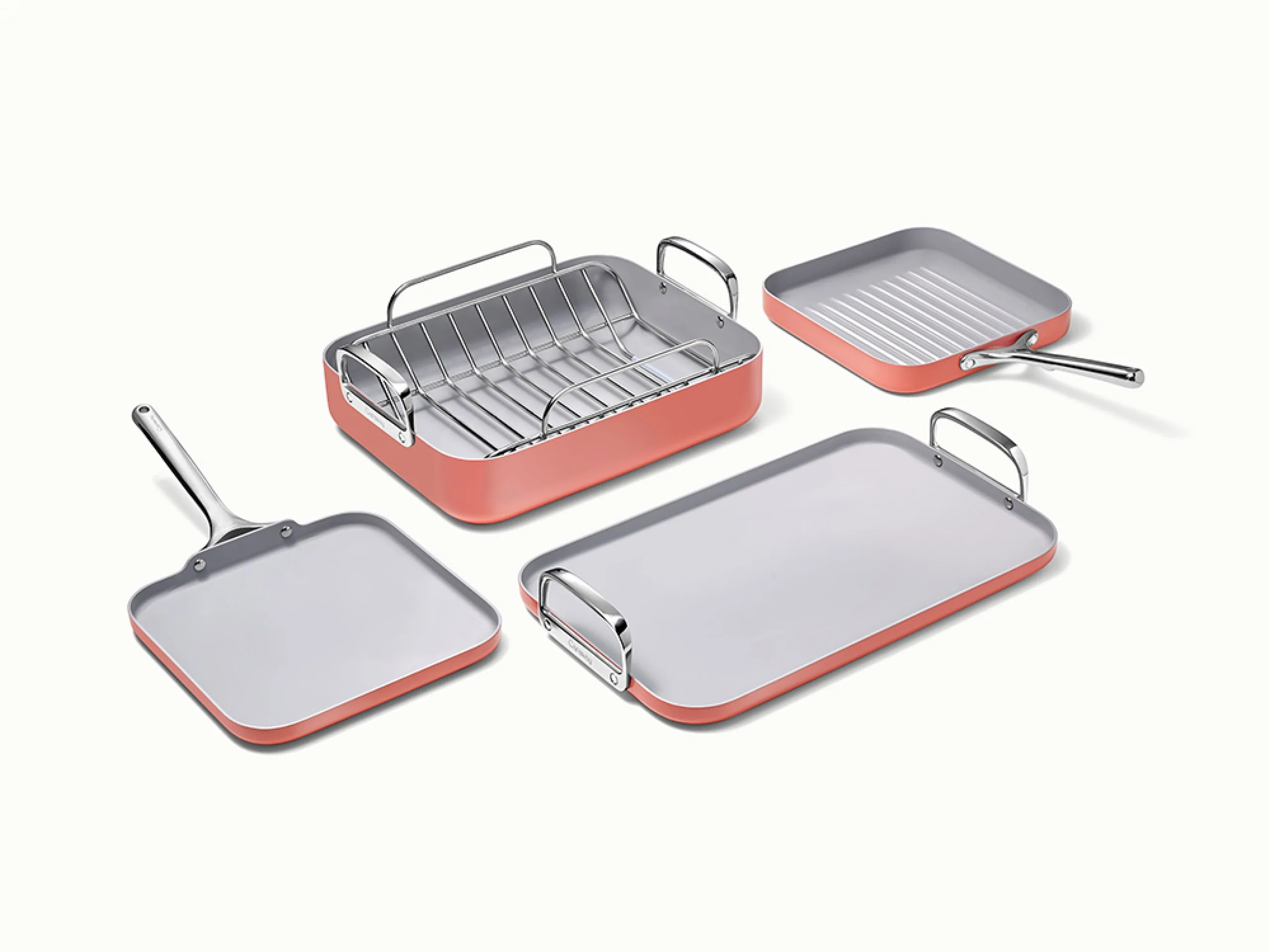 Conjunto Caraway Squareware com chapa quadrada e assadeira