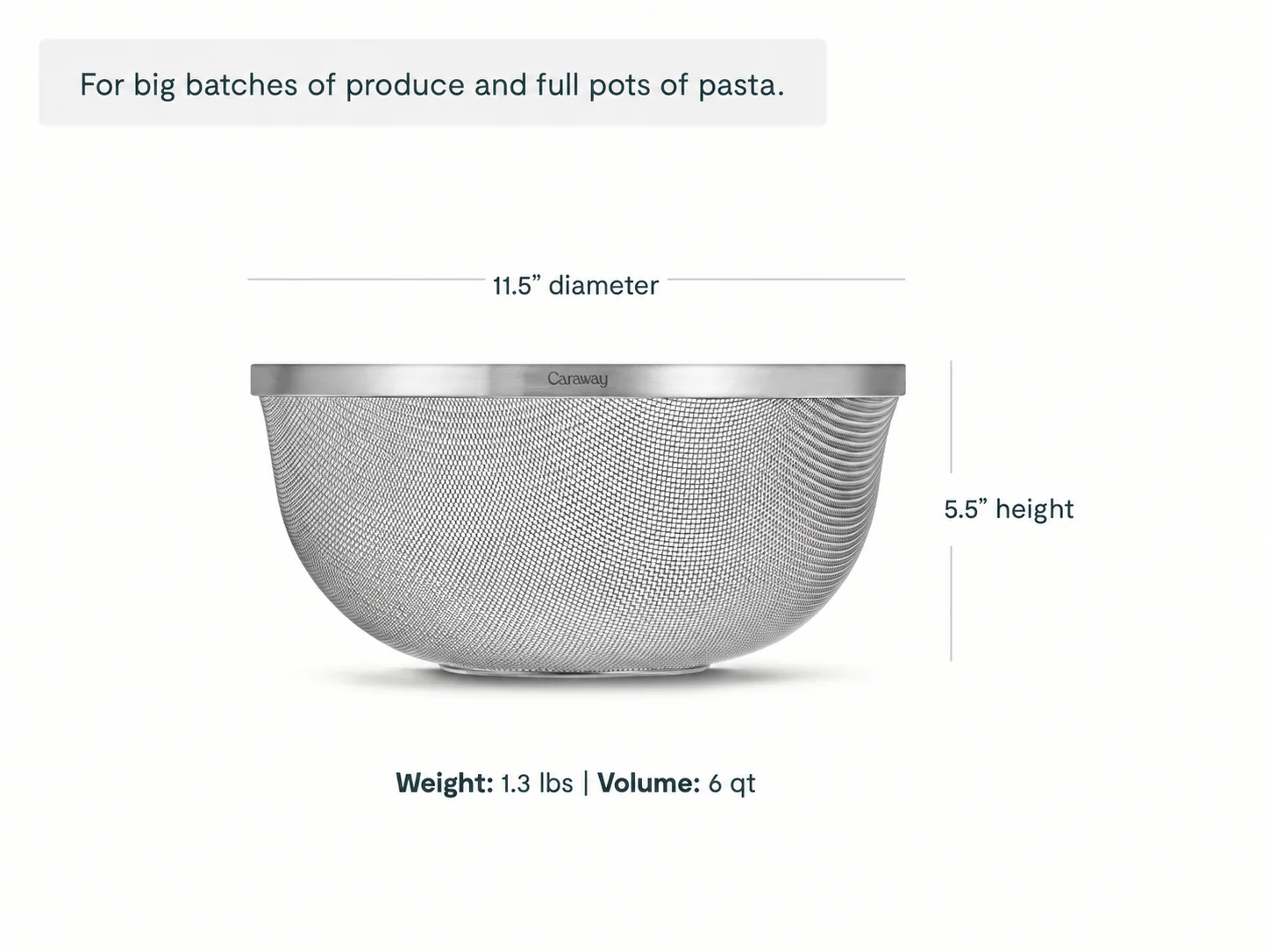 Large Stainless Steel Strainer for Bigger Batches in the Kitchen