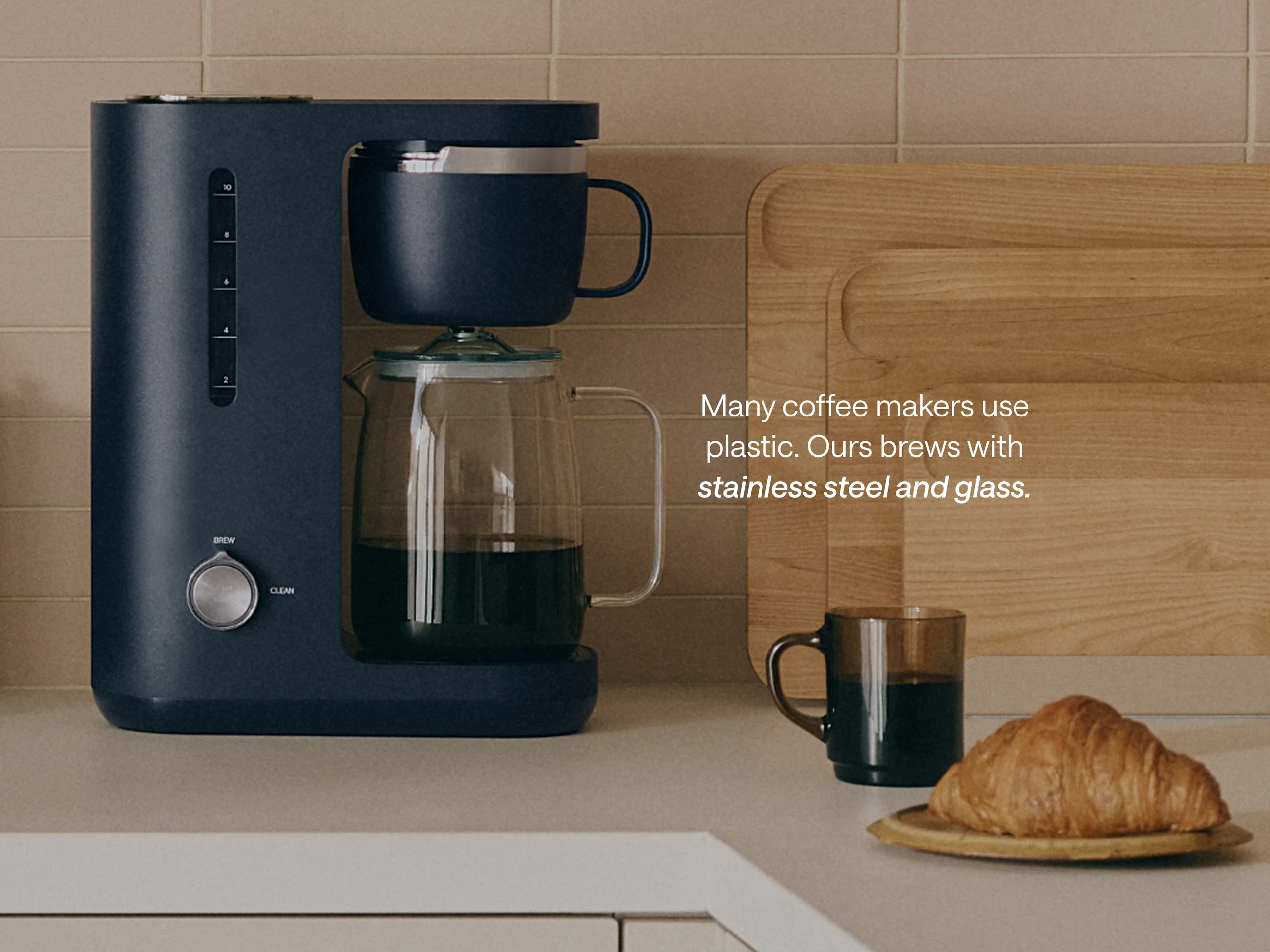 Coffee & Cookware Bundle: 10-Cup Coffee Maker and Ceramic-Coated Cookware Set