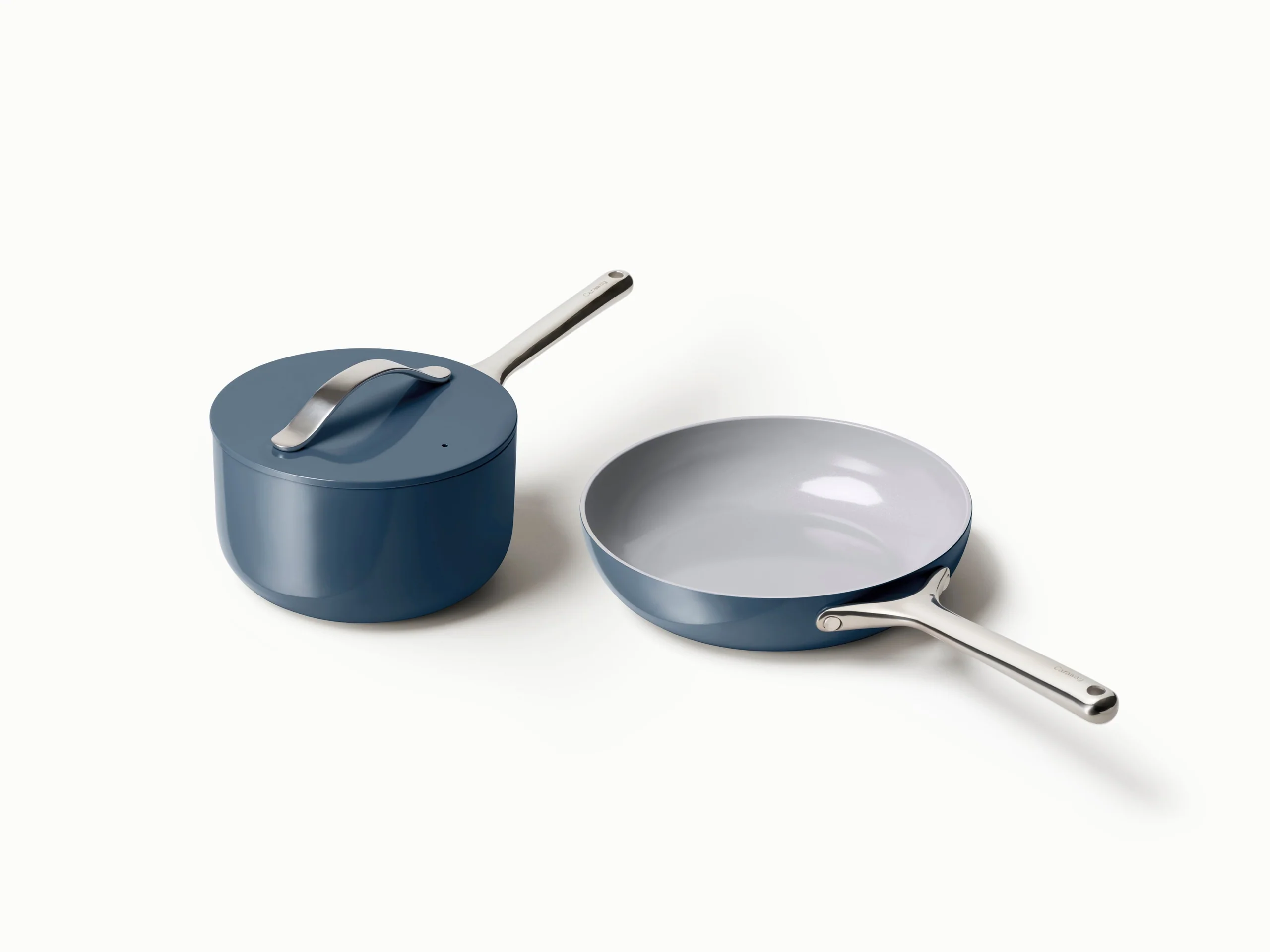 Daily Duo Ceramic-Coated Fry Pan Set with 10.5 Inch Pan