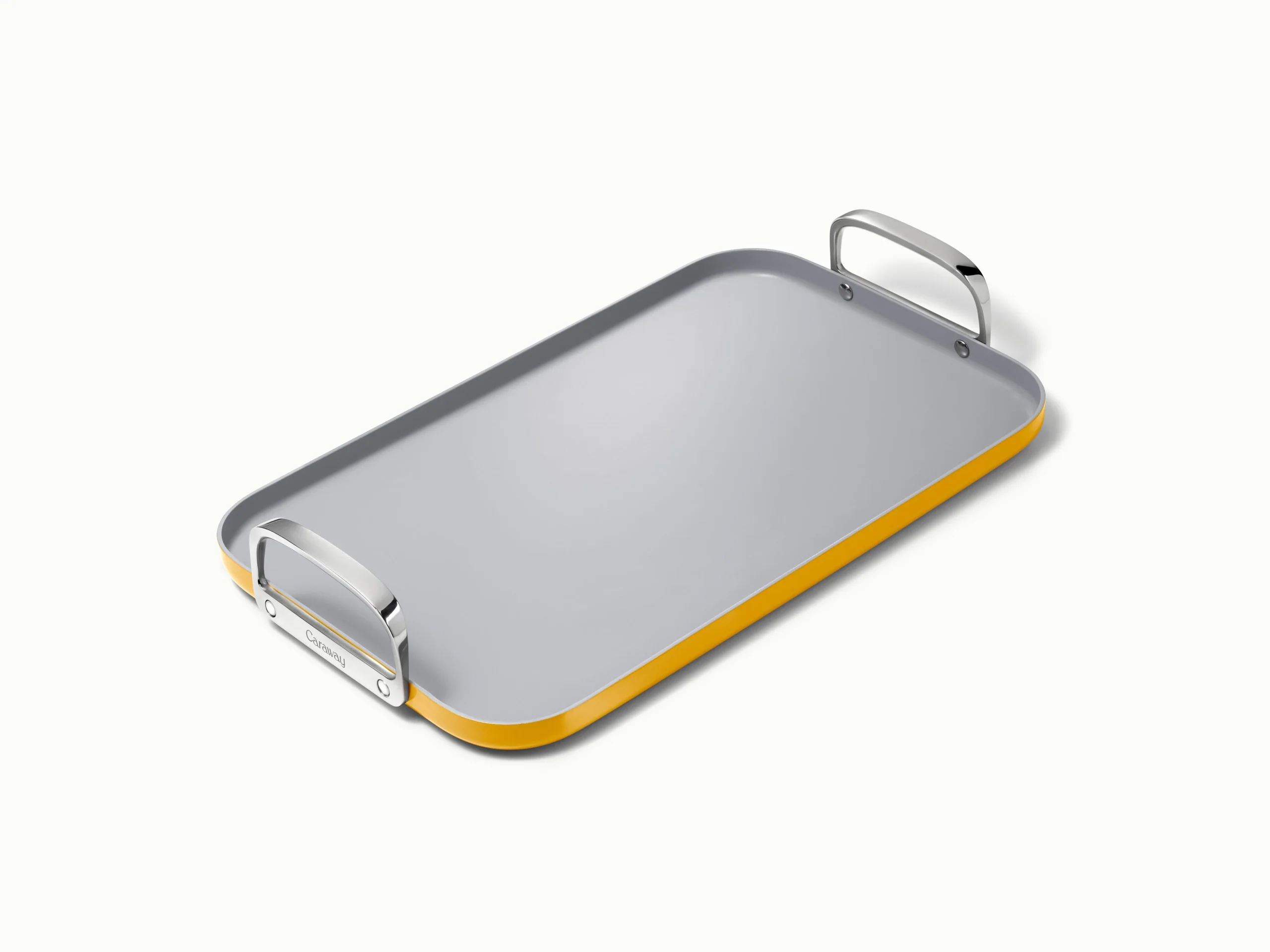Stekeplate med slippbelegg for to kokeplater til frokost og middag